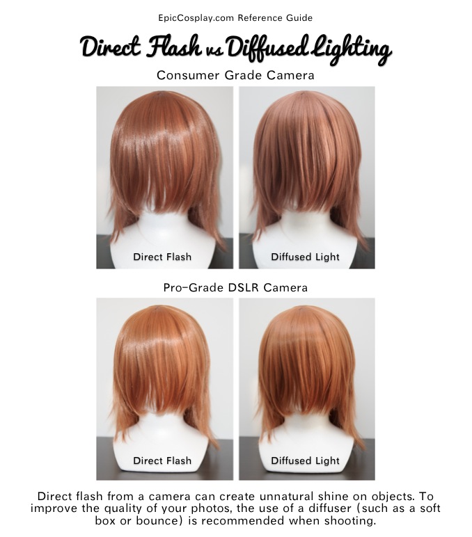 Direct Flash Vs Diffused Lighting Epiccosplay Wigs Direct Flash Vs Diffused Lighting Epiccosplay Wigs