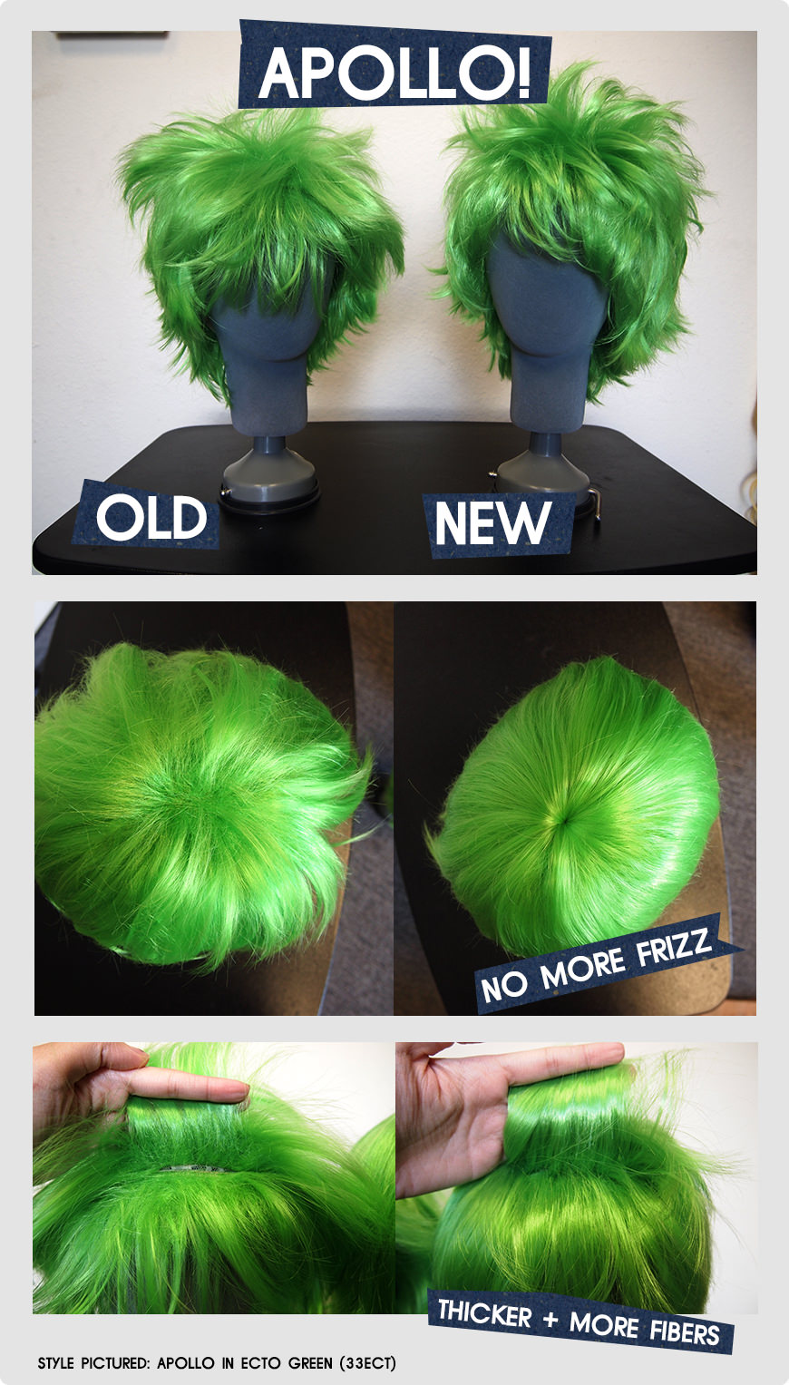 New Improved APOLLO Wigs